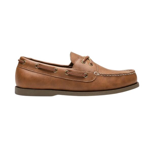 Tommy Hilfiger Men Brazen Two Eye Moc Toe Boat Shoe US 9 EU 42 Brown NIB - Picture 2 of 12